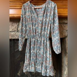 Cupcake and Cashmere blue paisley summer dress